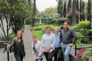 Interns and Fraud Prevention Team at the American Battle Monument in Mexico City. This cemetery holds and preserves the memory of fallen soldiers and staff from the Mexican-American War (1846-1848). (credit: Francesca Lichauco) 