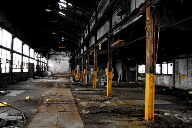 An abandoned factory in Indianapolis.