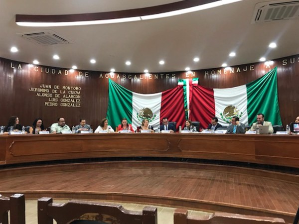 A City Council meeting in Aguascalientes, Mexico.