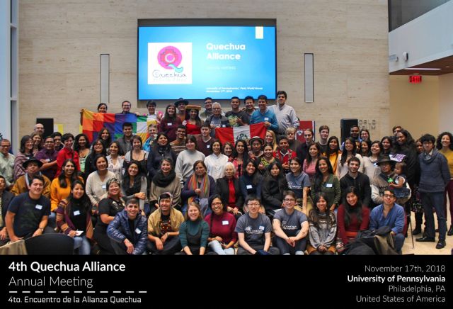 Attendees of the fourth annual Quechua Alliance Meeting.