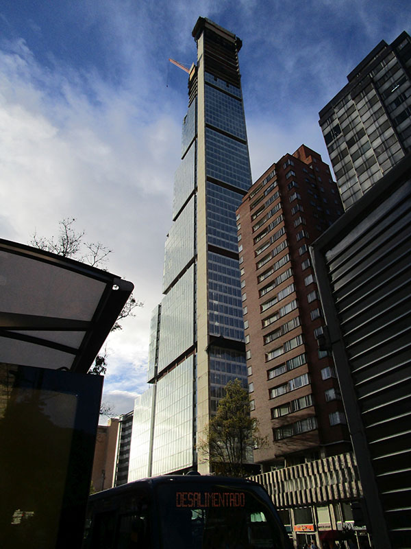 Construction in Bogotá amidst the economic boom in 2015. (Photo by Peter Angritt.)