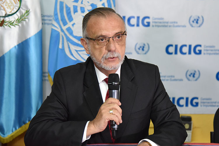 Iván Velásquez Gómez, who led CICIG from 2013 until its abolition in 2019, shown here in 2017. (Photo courtesy of US Embassy Guatemala.)