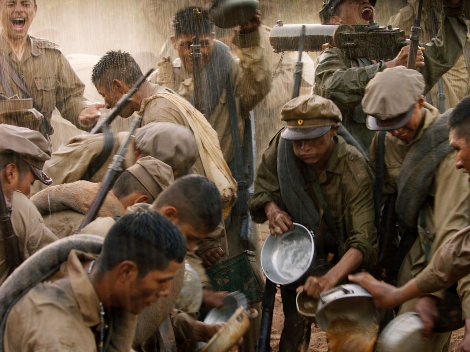 El delirio y la euforia. El delirio de ver llover y no saber qué hacer, el no saber cómo calmar la sed. 