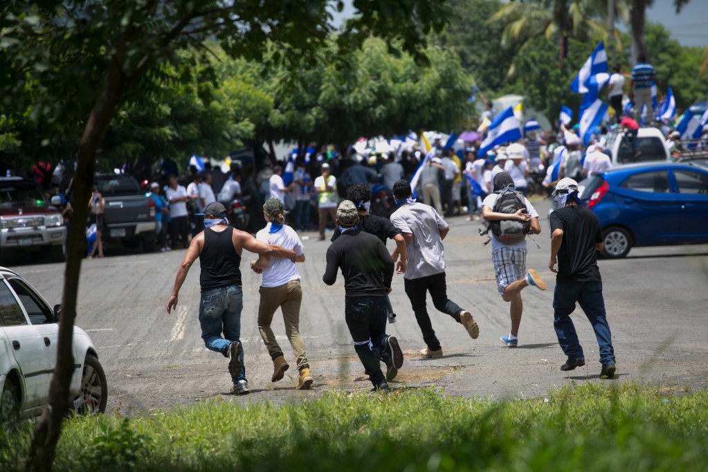Protestors in Nicaragua, July 2018. (Photo by Jorge Mejía Peralta.)