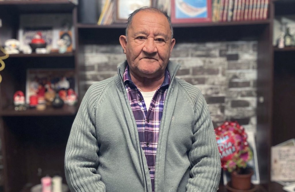 Molina en su casa, Sanitago de Chile, Mayo 2022.